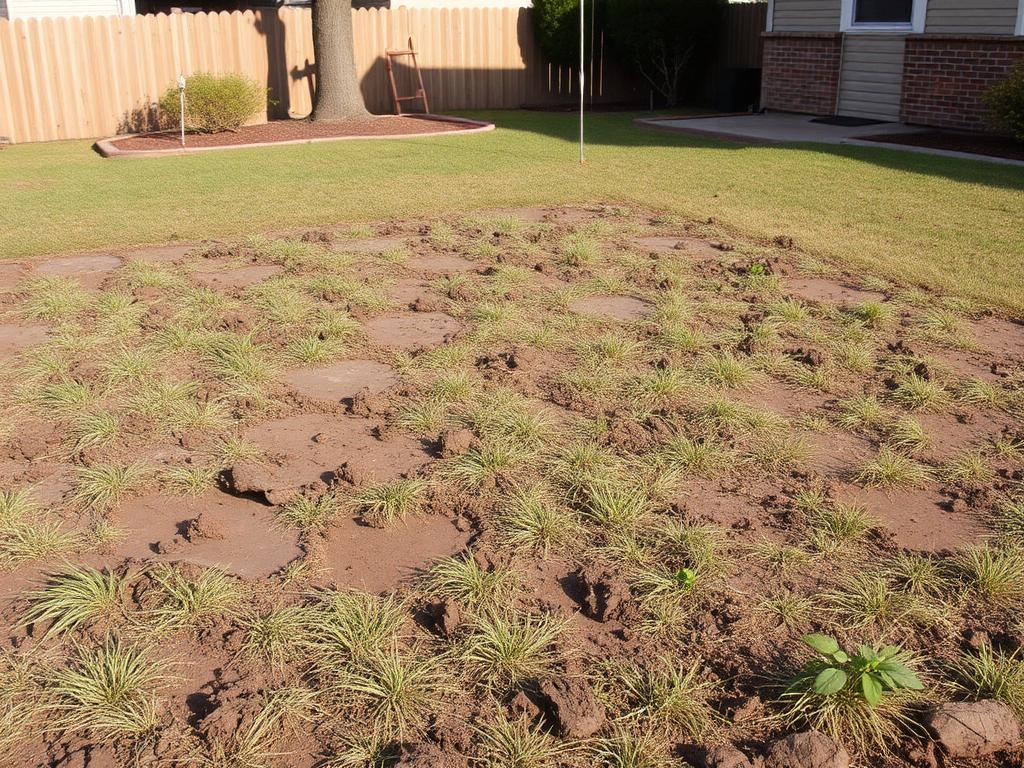 Before: Pet-damaged backyard → pet-rated turf lawn