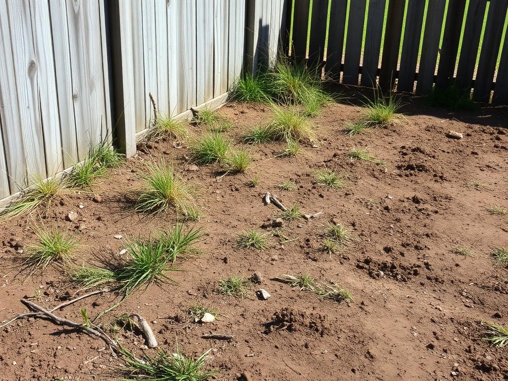 Before: Dirt side yard → backyard putting green